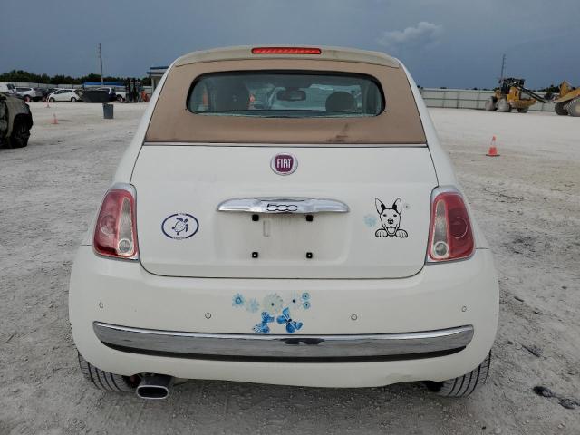 3C3CFFER4CT328507 - 2012 FIAT 500 LOUNGE WHITE photo 6