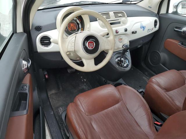 3C3CFFER4CT328507 - 2012 FIAT 500 LOUNGE WHITE photo 8