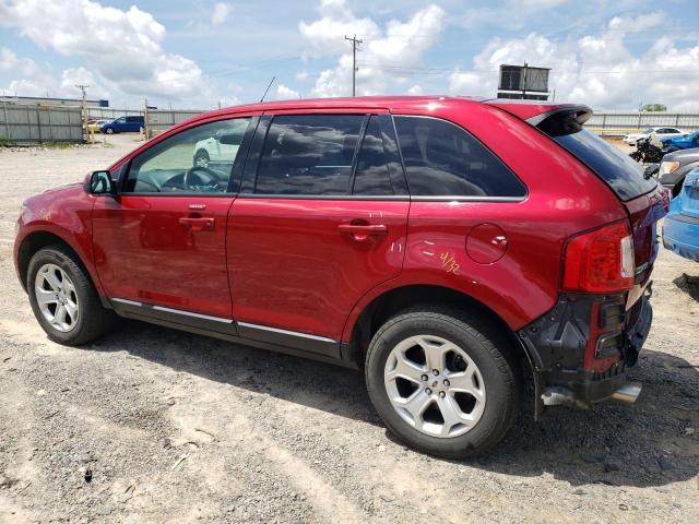 2FMDK4JC8EBB10369 - 2014 FORD EDGE SEL RED photo 2