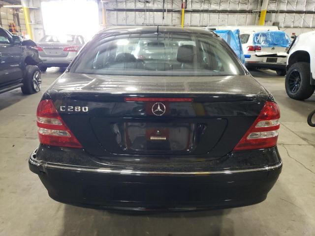 WDBRF54H16A857464 - 2006 MERCEDES-BENZ C 280 BLACK photo 6