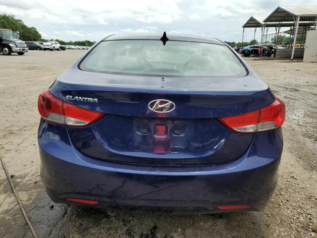 5NPDH4AE7CH066385 - 2012 HYUNDAI ELANTRA GLS BLUE photo 6