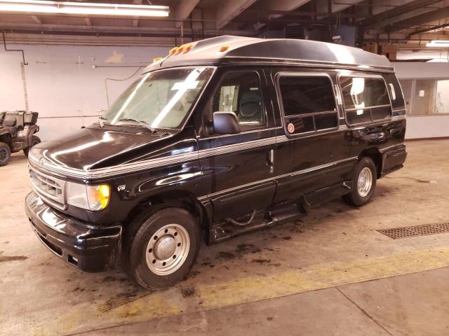 1FDNS24L0WHB17714 - 1998 FORD ECONOLINE E250 SUPER DUTY VAN BLACK photo 1