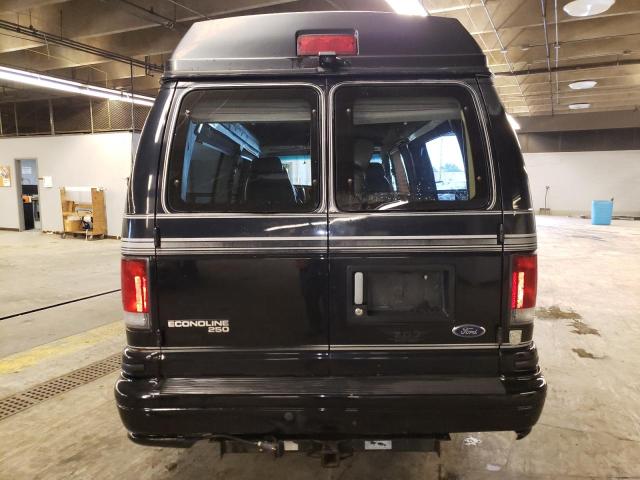 1FDNS24L0WHB17714 - 1998 FORD ECONOLINE E250 SUPER DUTY VAN BLACK photo 6