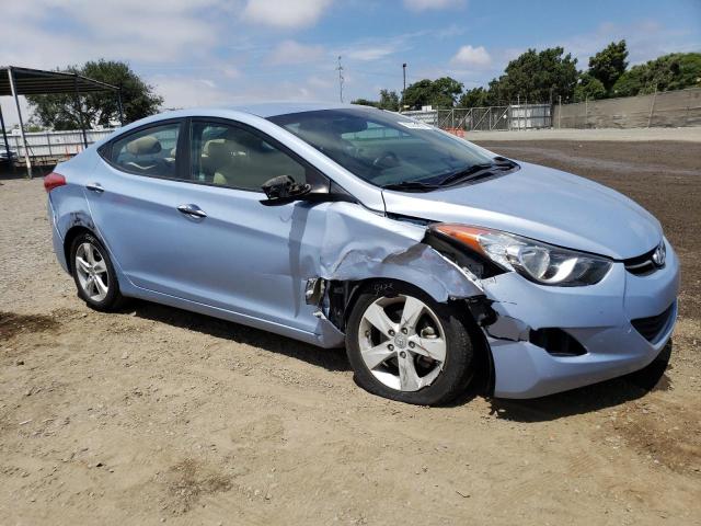 KMHDH4AEXDU524505 - 2013 HYUNDAI ELANTRA GLS BLUE photo 4