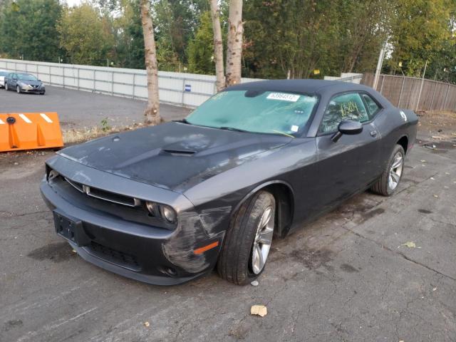 2C3CDZAGXGH171737 - 2016 DODGE CHALLENGER SXT GRAY photo 2