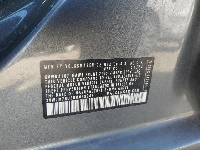 3VW7M7BU5RM069947 - 2024 VOLKSWAGEN JETTA SE GRAY photo 12