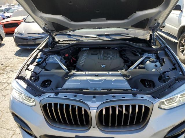 5UXTY9C06M9F91184 - 2021 BMW X3 XDRIVEM40I SILVER photo 12