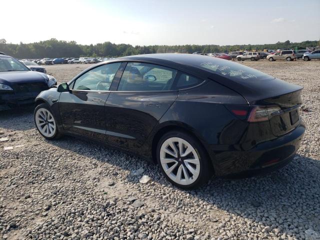 5YJ3E1EA5NF369032 - 2022 TESLA MODEL 3 BLACK photo 2