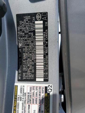 2T1KR32E95C480013 - 2005 TOYOTA COROLLA MA XR SILVER photo 12