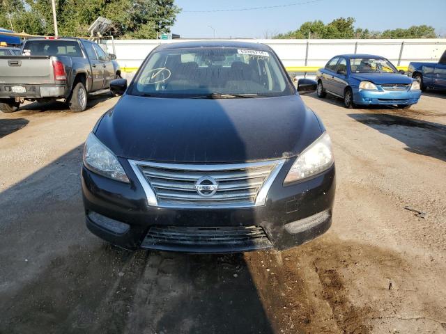 3N1AB7APXEY207207 - 2014 NISSAN SENTRA S BLACK photo 5