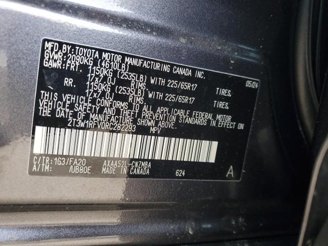 2T3W1RFV0RC282293 - 2024 TOYOTA RAV4 XLE GRAY photo 14