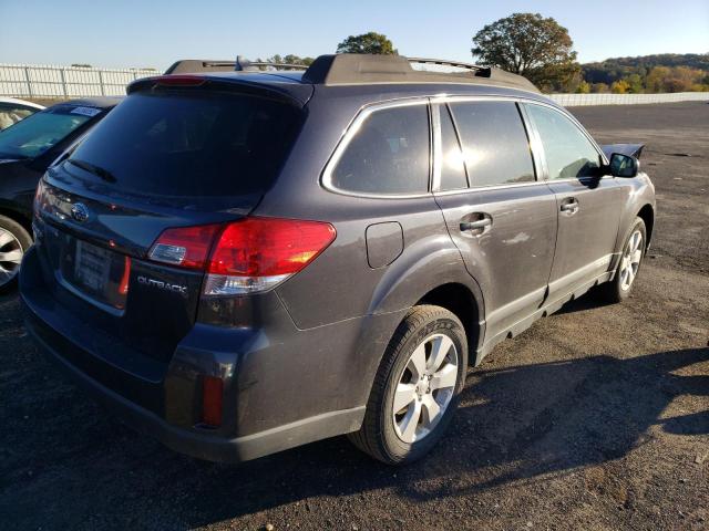 4S4BRBFCXB3348560 - 2011 SUBARU OUTBACK 2.5I PREMIUM GRAY photo 4