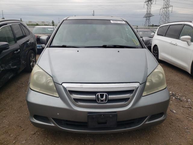 5FNRL38447B025082 - 2007 HONDA ODYSSEY EX GRAY photo 5