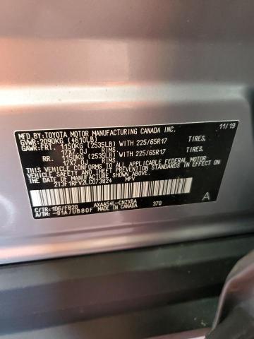 2T3F1RFV2LC073824 - 2020 TOYOTA RAV4 LE SILVER photo 13