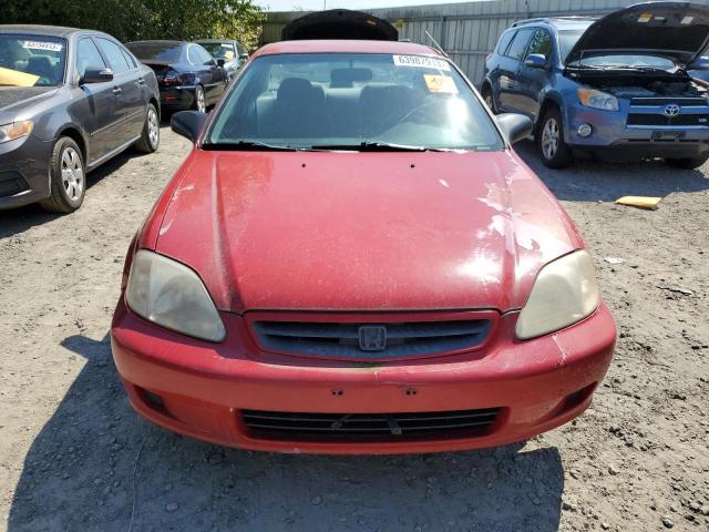 1HGEJ612XYL093322 - 2000 HONDA CIVIC DX RED photo 5