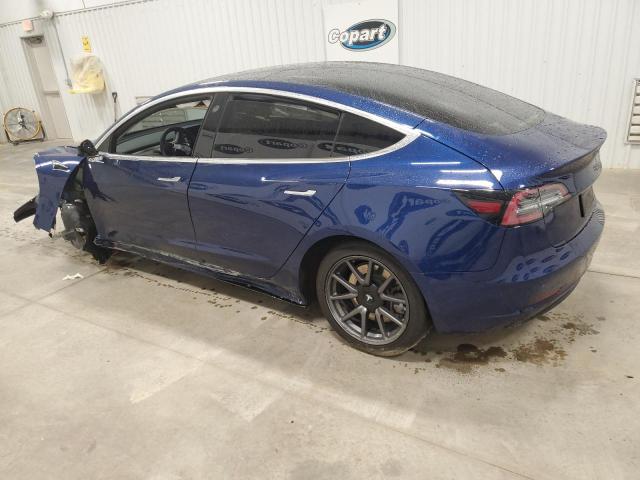 5YJ3E1EA0KF396912 - 2019 TESLA MODEL 3 BLUE photo 2