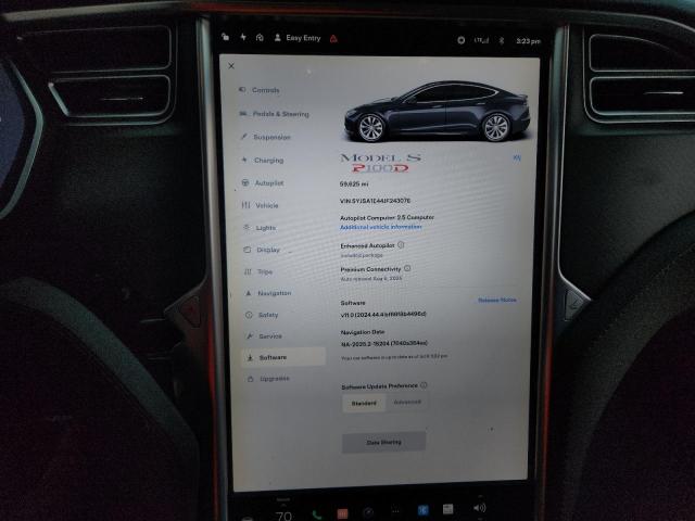 5YJSA1E44JF243076 - 2018 TESLA MODEL S GRAY photo 9