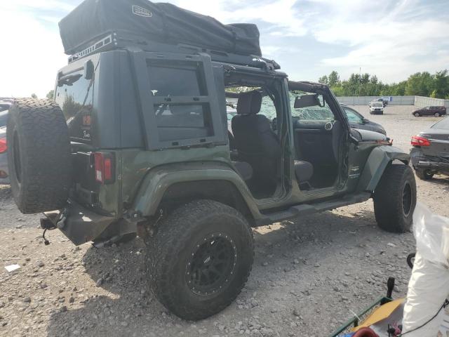 1J4GA59188L634858 - 2008 JEEP WRANGLER U SAHARA GREEN photo 3