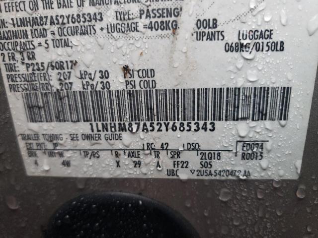 1LNHM87A52Y685343 - 2002 LINCOLN LS Gümüş foto 12