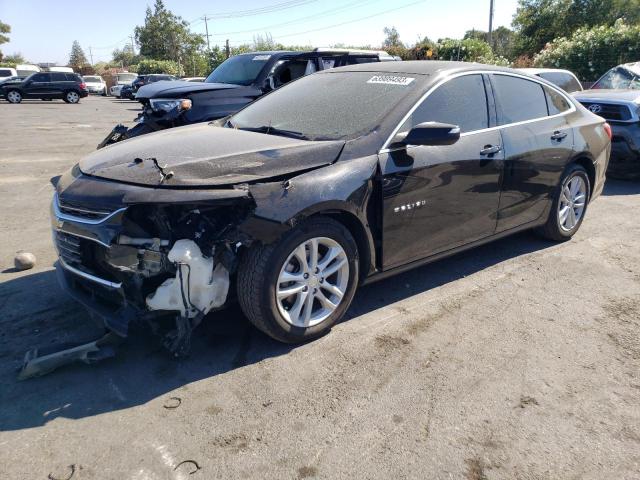 1G1ZD5ST9JF105157 - 2018 CHEVROLET MALIBU LT BLACK photo 1