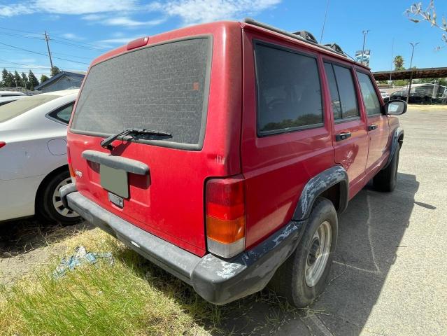 1J4FT28P7YL252282 - 2000 JEEP CHEROKEE SE RED photo 4