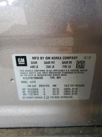 KL4CJFSB1DB060305 - 2013 BUICK ENCORE CONVENIENCE 灰色 照片 12