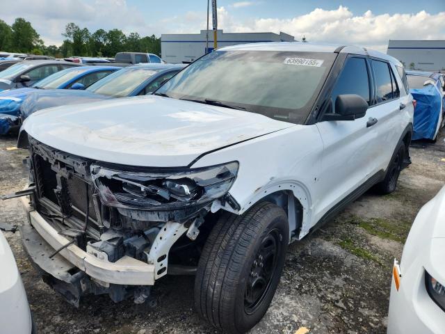 1FM5K8ABXMGA46894 - 2021 FORD EXPLORER POLICE INTERCEPTOR WHITE photo 1