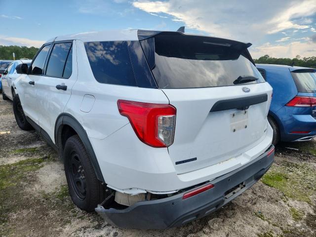 1FM5K8ABXMGA46894 - 2021 FORD EXPLORER POLICE INTERCEPTOR WHITE photo 2
