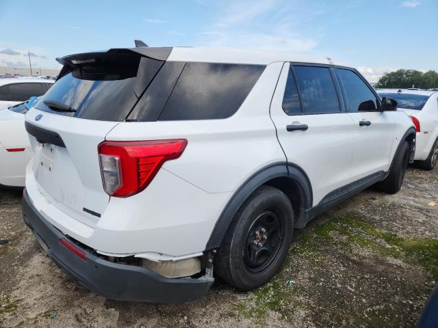 1FM5K8ABXMGA46894 - 2021 FORD EXPLORER POLICE INTERCEPTOR WHITE photo 3