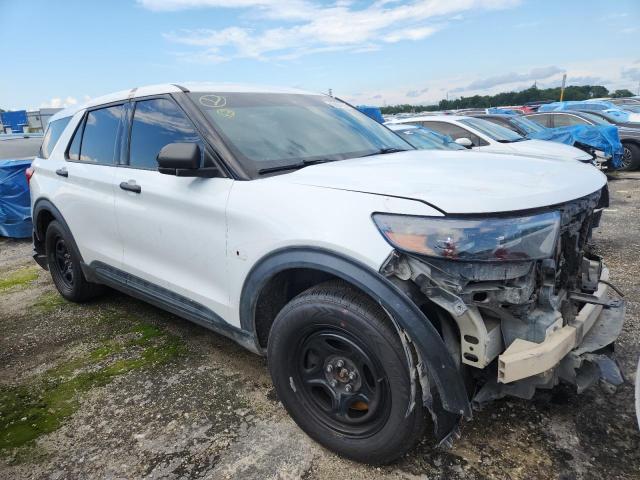 1FM5K8ABXMGA46894 - 2021 FORD EXPLORER POLICE INTERCEPTOR WHITE photo 4