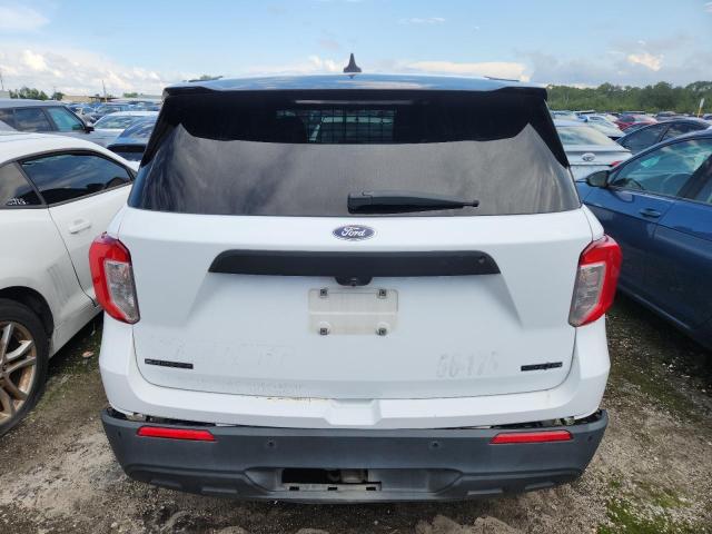 1FM5K8ABXMGA46894 - 2021 FORD EXPLORER POLICE INTERCEPTOR WHITE photo 6