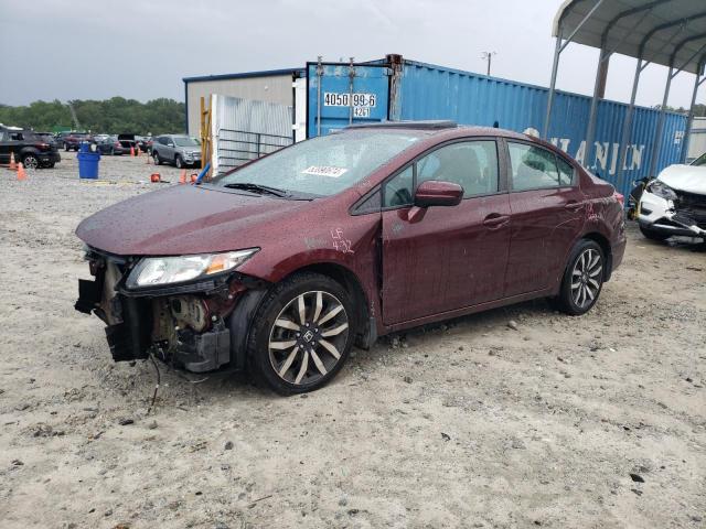 19XFB2F94FE036053 - 2015 HONDA CIVIC EXL ბურგუნდია ფოტო 1