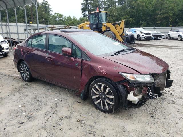 19XFB2F94FE036053 - 2015 HONDA CIVIC EXL ბურგუნდია ფოტო 4