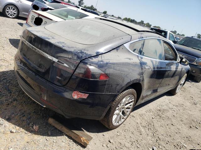 5YJSA1DN7DFP19626 - 2013 TESLA MODEL S Կապույտ լուսանկար 3