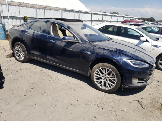 5YJSA1DN7DFP19626 - 2013 TESLA MODEL S Կապույտ լուսանկար 4