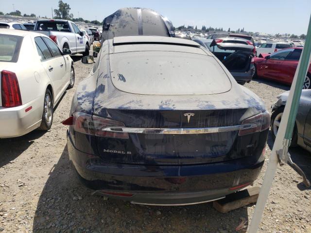 5YJSA1DN7DFP19626 - 2013 TESLA MODEL S Կապույտ լուսանկար 6