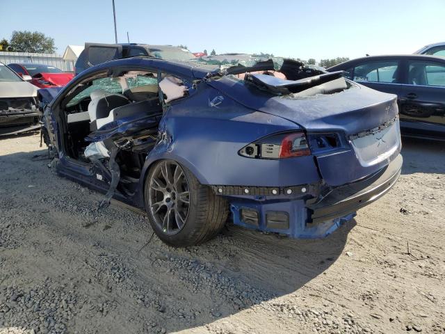 5YJSA1E59NF468673 - 2022 TESLA MODEL S Mavi foto 2