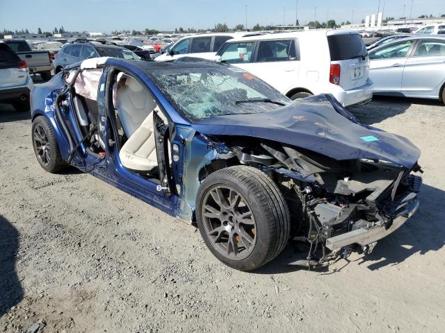 5YJSA1E59NF468673 - 2022 TESLA MODEL S Mavi foto 4