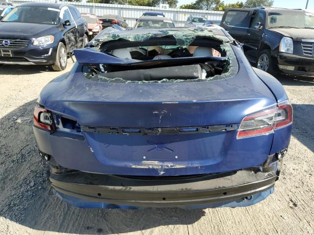 5YJSA1E59NF468673 - 2022 TESLA MODEL S Mavi foto 6
