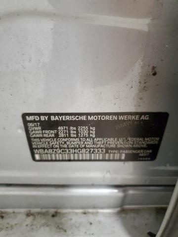 WBA8Z9C33HG827333 - 2017 BMW 330 XIGT SILVER photo 12