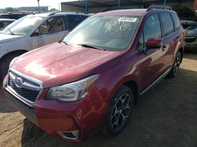 JF2SJGUC1FH828539 - 2015 SUBARU FORESTER 2.0XT TOURING RED photo 1