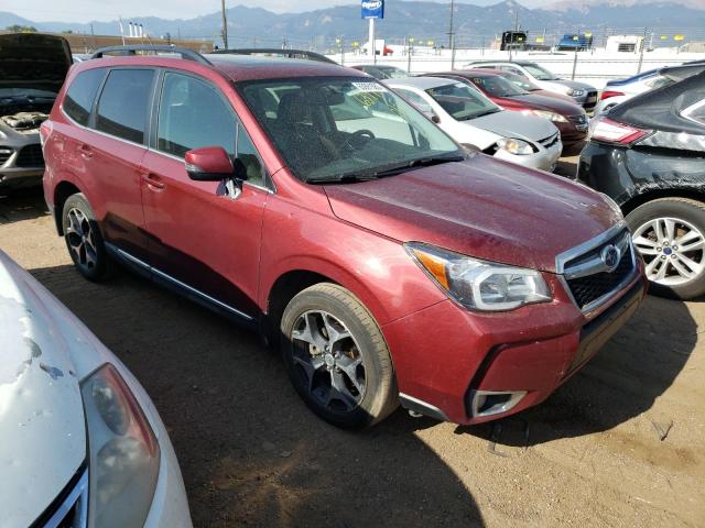 JF2SJGUC1FH828539 - 2015 SUBARU FORESTER 2.0XT TOURING RED photo 4