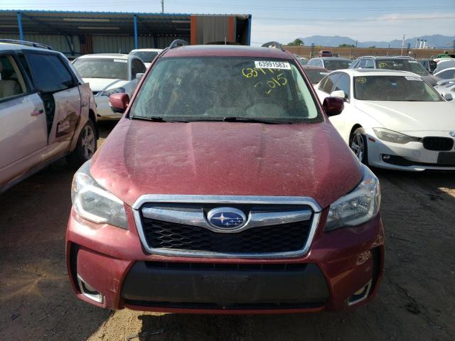 JF2SJGUC1FH828539 - 2015 SUBARU FORESTER 2.0XT TOURING RED photo 5