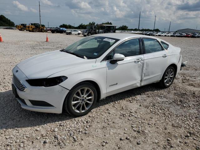 3FA6P0LU0HR357412 - 2017 FORD FUSION SE HYBRID WHITE photo 1