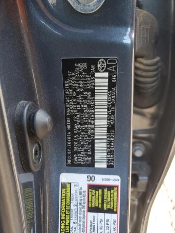 2T1BURHE4HC851625 - 2017 TOYOTA COROLLA L GRAY photo 12