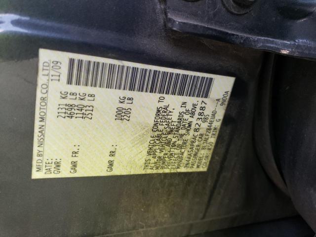 1N4AA5AP8AC823887 - 2010 NISSAN MAXIMA S GRAY photo 12