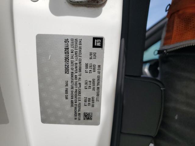 1G1YB2D70G5125652 - 2016 CHEVROLET CORVETTE STINGRAY 1LT WHITE photo 12