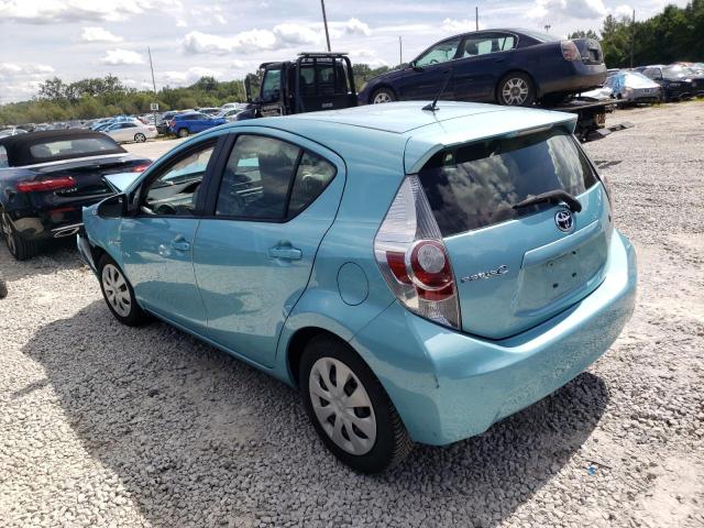 JTDKDTB35D1051354 - 2013 TOYOTA PRIUS C BLUE photo 2