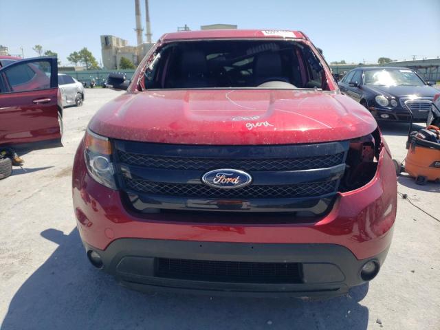 1FM5K8GT2EGA39861 - 2014 FORD EXPLORER SPORT RED photo 5