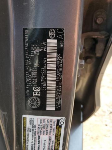 2T1KR32E85C884761 - 2005 TOYOTA COROLLA MA XR GRAY photo 13